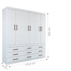 Jogo De Quarto Casal Completo Atlanta Branco