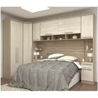 Jogo De Quarto Casal Modulado 014 Master Avelã Rústico/ártico