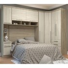 Jogo De Quarto Casal Modulado 024 Master Avelã Rústico/ártico
