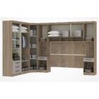 Jogo De Quarto Casal Modulado Slim 001 Jequitibá/fumê - Eucam