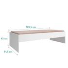 Jogo De Quarto Chiara Módulo Aéreo 2 Portas E Cama Com Colchã