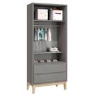 Jogo De Quarto Classic Guarda Roupa 2 Portas E Berço Com Pés