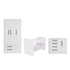 Jogo De Quarto Com Guarda Roupa, Cômoda Sapateira Harmonia E