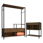 Jogo De Quarto Comoda Guarda Roupa Barcelona Demolição Preto