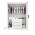 Jogo De Quarto Completo Ane Com Roupeiro 4 Portas E 3 Gavetas