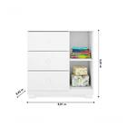 Jogo De Quarto Completo Nuvem Roupeiro, Cômoda E Berço Branco