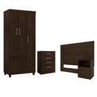 Jogo De Quarto Completo Smith Ebano