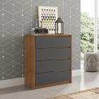 Jogo De Quarto De Casal Completo Barcelona Amendola Grafito