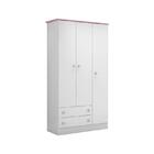 Jogo De Quarto Doce Sonho Com Colchão Gazin Branco/rosa - Fde