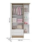 Jogo De Quarto Doce Sonho Guarda Roupa 2 Portas E Cômoda 3 Ga