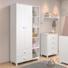 Jogo De Quarto Gino Com Guarda Roupa E Cômoda 4 Gavetas - Rel