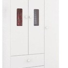 Jogo De Quarto Infantil 3 Peças Rosê Branco Diamante Pertenel