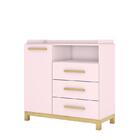 Jogo De Quarto Infantil Alegria Com Cômoda E Berço - Móveis H