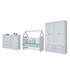 Jogo De Quarto Infantil Americano Branco - Henn