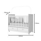 Jogo De Quarto Infantil Aquarela Nicho Cristal/branco - Henn