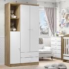 Jogo De Quarto Infantil Bala De Menta Com Guarda Roupa E Cômo