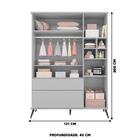 Jogo De Quarto Infantil Bebê Com Guarda Roupa E Cômoda Mdf Me