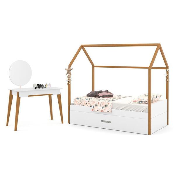 Jogo De Quarto Infantil Cama Kids Liv, Auxiliar New E Pentead