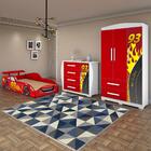 Jogo De Quarto Infantil Carro Mc Veloz Vermelho