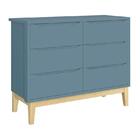 Jogo De Quarto Infantil Classic Cômoda 6 Gavetas E Berço Com