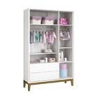 Jogo De Quarto Infantil Classic Guarda Roupa 3 Portas E Cômod