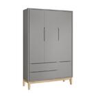 Jogo De Quarto Infantil Classic Guarda Roupa 3 Portas E Cômod