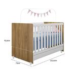 Jogo De Quarto Infântil Com 3 Peças Ísis Cor Nature Branco Pe