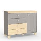 Jogo De Quarto Infantil Com Cômoda 1 Porta 4 Gavetas E Guarda