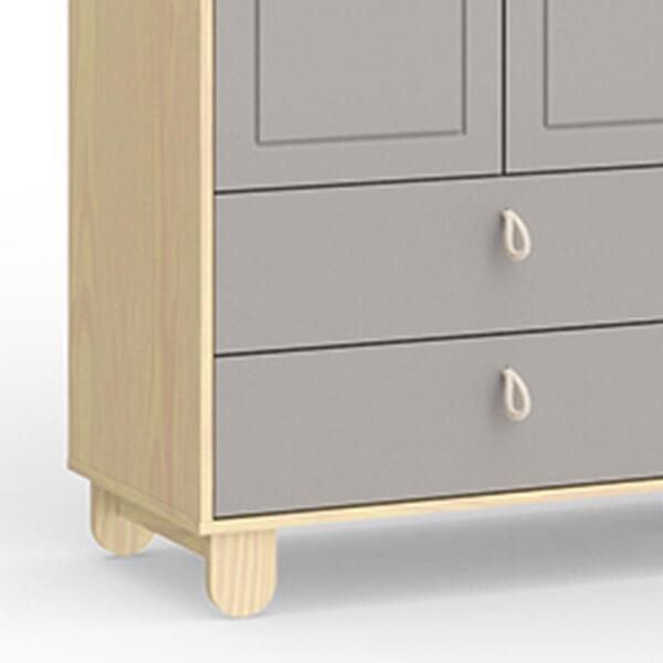 Jogo De Quarto Infantil Com Cômoda 1 Porta 4 Gavetas E Guarda