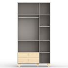 Jogo De Quarto Infantil Com Cômoda 1 Porta 4 Gavetas E Guarda