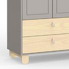 Jogo De Quarto Infantil Com Cômoda Gaveteiro E Guarda Roupa 4