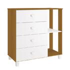 Jogo De Quarto Infantil Com Cômoda Gino E Berço Mel - Reller