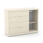 Jogo De Quarto Infantil Com Guarda Roupa 4 Portas E Cômoda Tu