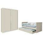 Jogo De Quarto Infantil Com Guarda Roupa Prince E Bicama Nuth