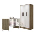 Jogo De Quarto Infantil Com Guarda Roupa Q Encanto E Berço Do