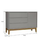 Jogo De Quarto Infantil Cômoda 1 Porta E Berço Classic Com Pé