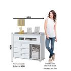 Jogo De Quarto Infantil Cômoda Pula-pula E Berço Aquarela - M