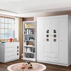 Jogo De Quarto Infantil Completo Lívia Com Guarda Roupa