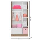 Jogo De Quarto Infantil Doce Sonho Carvalho Rústico Toq Branc