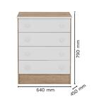 Jogo De Quarto Infantil Doce Sonho Carvalho Rústico Toq Branc