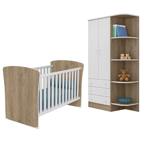 Jogo De Quarto Infantil Doce Sonho Com Guarda Roupa 2 Portas