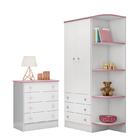 Jogo De Quarto Infantil Doce Sonho Com Guarda Roupa 2 Portas