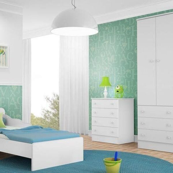 Jogo De Quarto Infantil Doce Sonho Com Mini Cama - Qmovi - Br