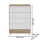 Jogo De Quarto Infantil Doce Sonho Cômoda 4 Gavetas E Berço A