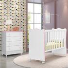 Jogo De Quarto Infantil Doce Sonho Cômoda 4 Gavetas E Berço C