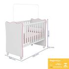 Jogo De Quarto Infantil Doce Sonho Cômoda 4 Gavetas E Berço C