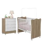 Jogo De Quarto Infantil Doce Sonho Cômoda 4 Gavetas E Berço C