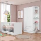 Jogo De Quarto Infantil Doce Sonho Guarda Roupa 2 Portas E Be