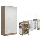 Jogo De Quarto Infantil Doce Sonho Guarda Roupa 3 Portas E Be