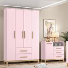 Jogo De Quarto Infantil Estrela Cadente Com Guarda Roupa E Cô